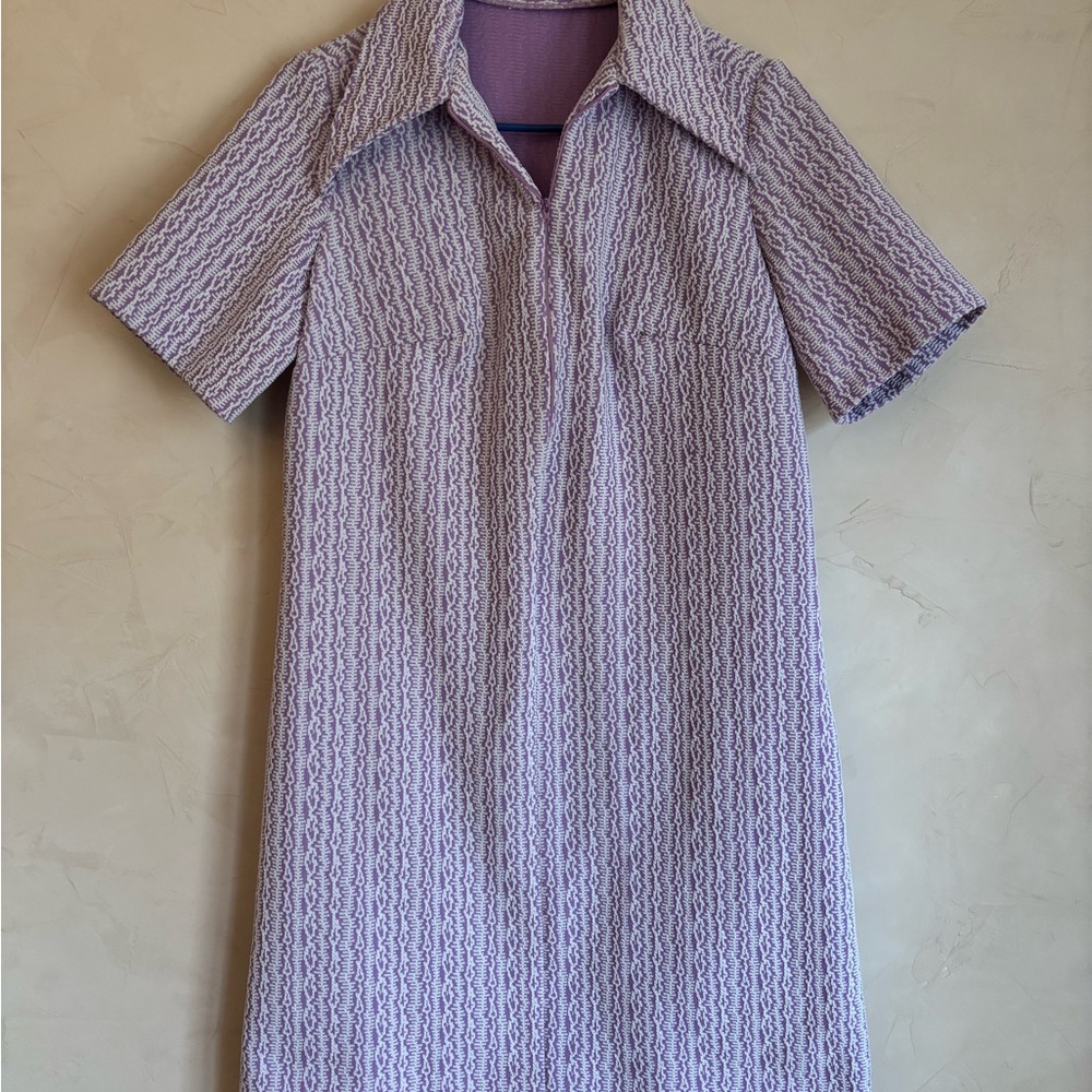 Vintage Purple Patterned Dress
